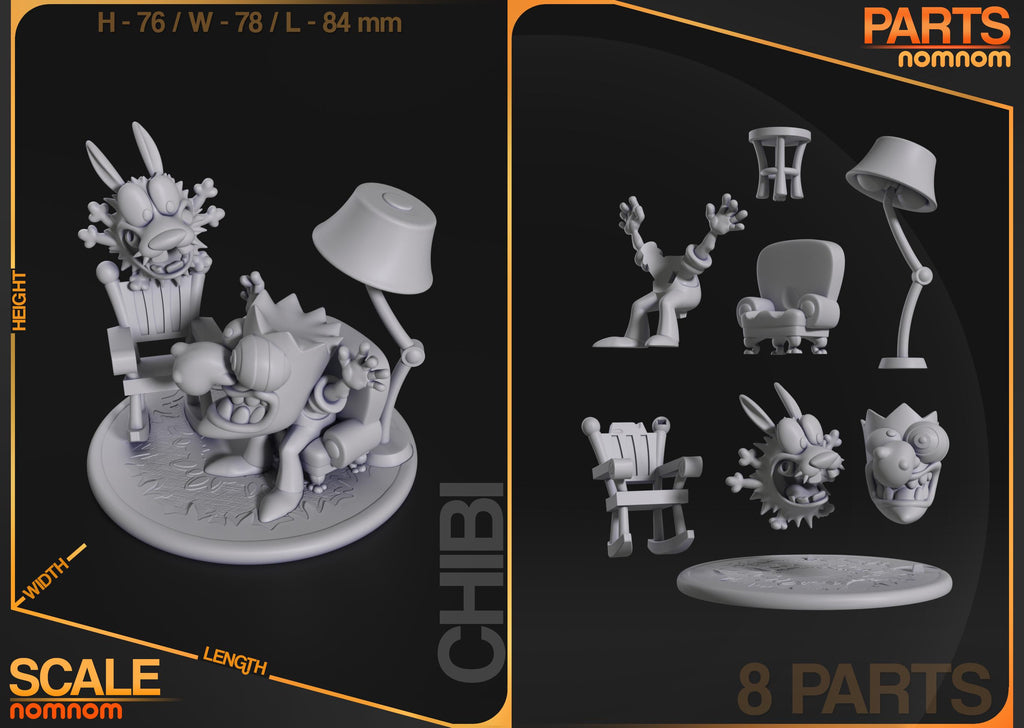 Chibi Cartoon Dog Figurine | Unpainted Resin Figure | Cute Puppy Collectible | DIY Painting Hobby Kit