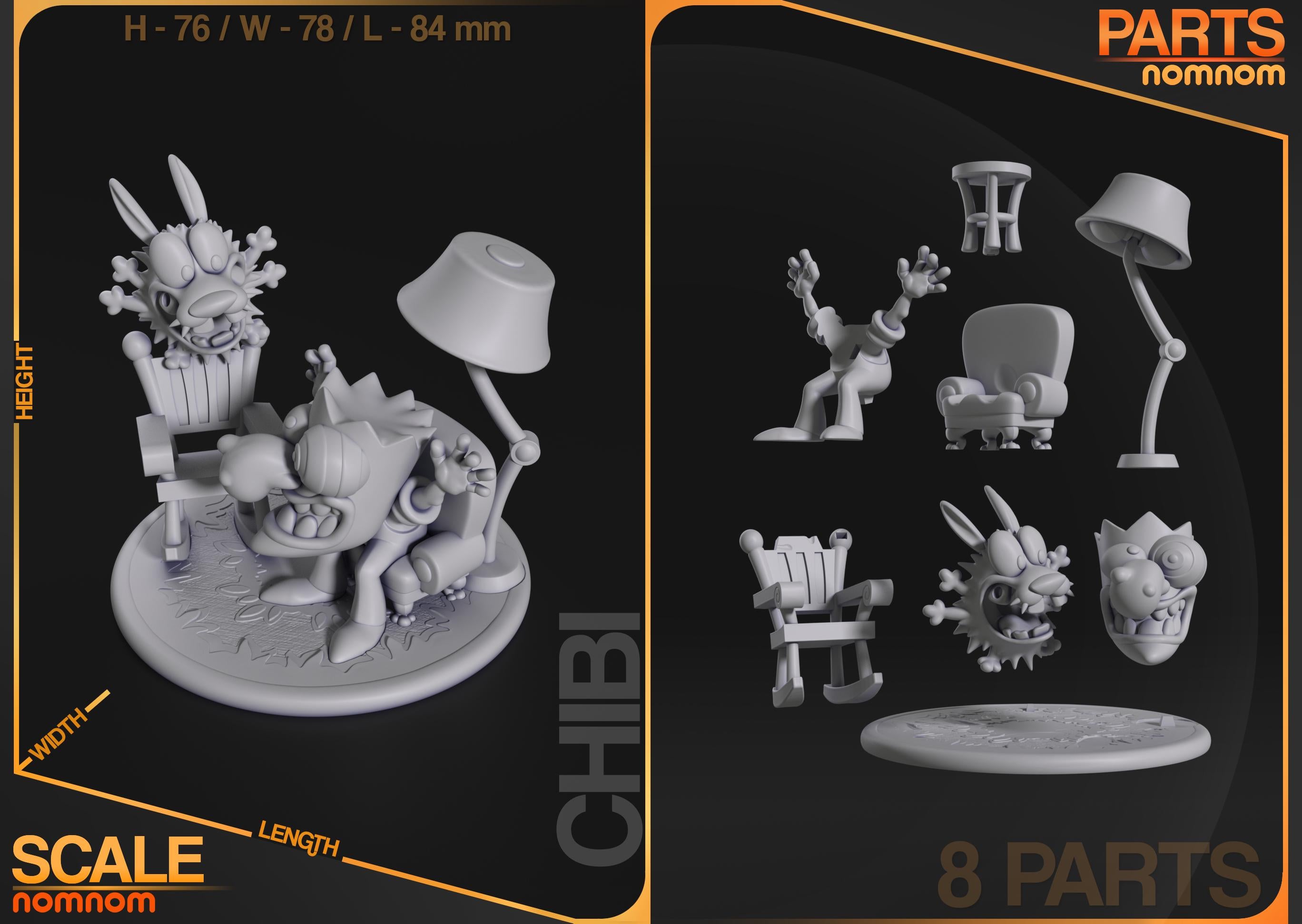 Chibi Cartoon Dog Figurine | Unpainted Resin Figure | Cute Puppy Collectible | DIY Painting Hobby Kit