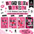 A5 Notebook Cover 3MF Bundle | Pink Mean Girl Inspired Discbound Cover | Front Back Covers + Rings | Printable Journal Cover