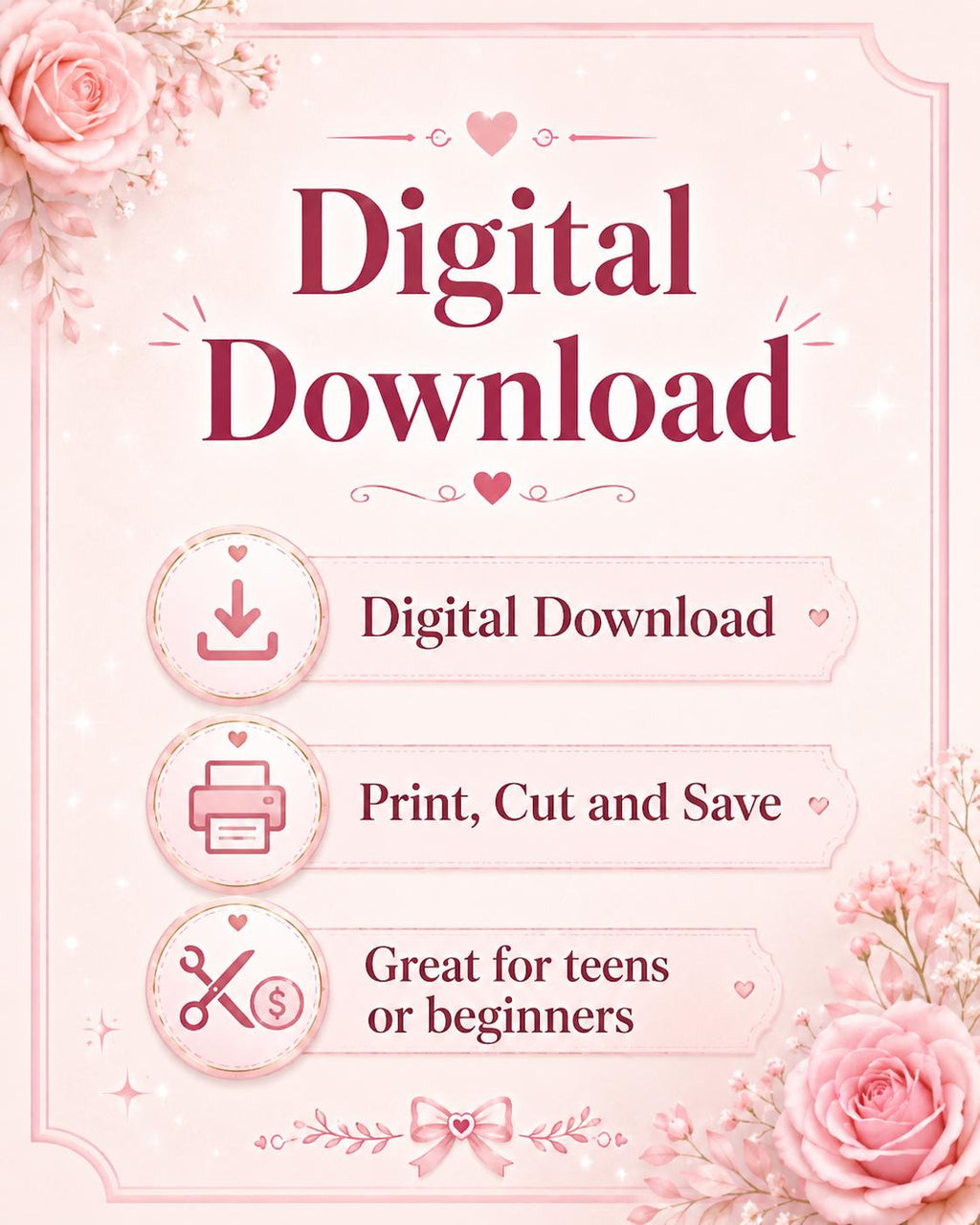 10 Envelope Saving Challenge Printable | Cash Stuffing Budget Tracker (PDF Download)