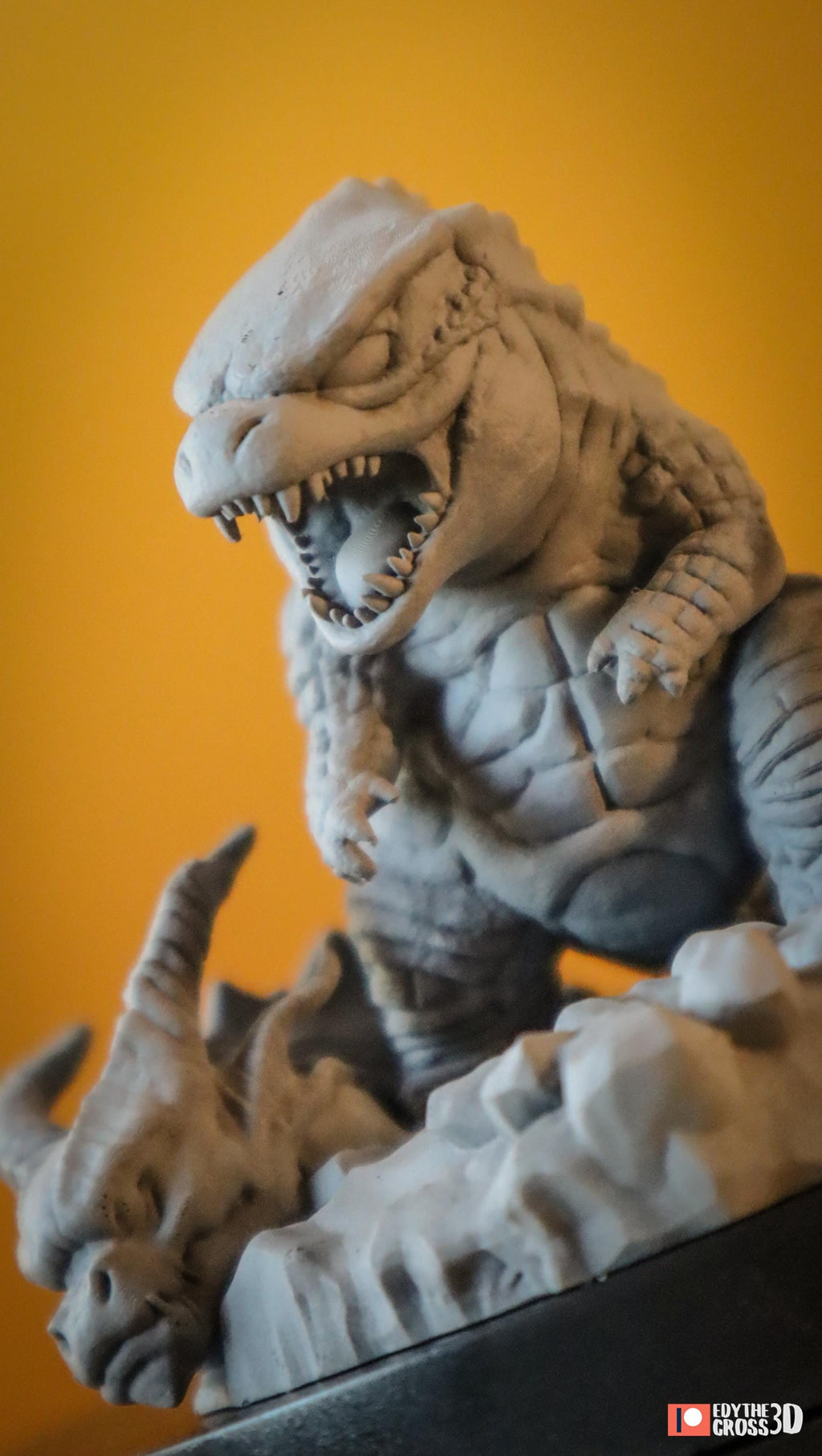 Titan Monster Duo Figurine | Unpainted Resin Collectible | Fantasy Creature Garage Kit | Display Statue