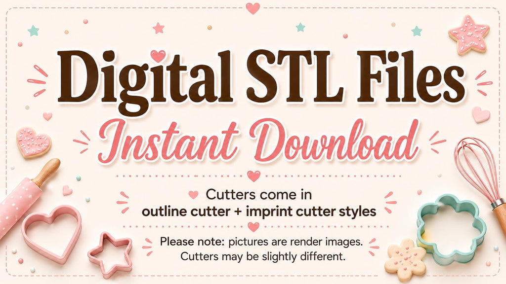 Blue Puppy Cookie Cutter STL Files | Heeler Cookie Imprint Stamp Bundle (Digital Download)