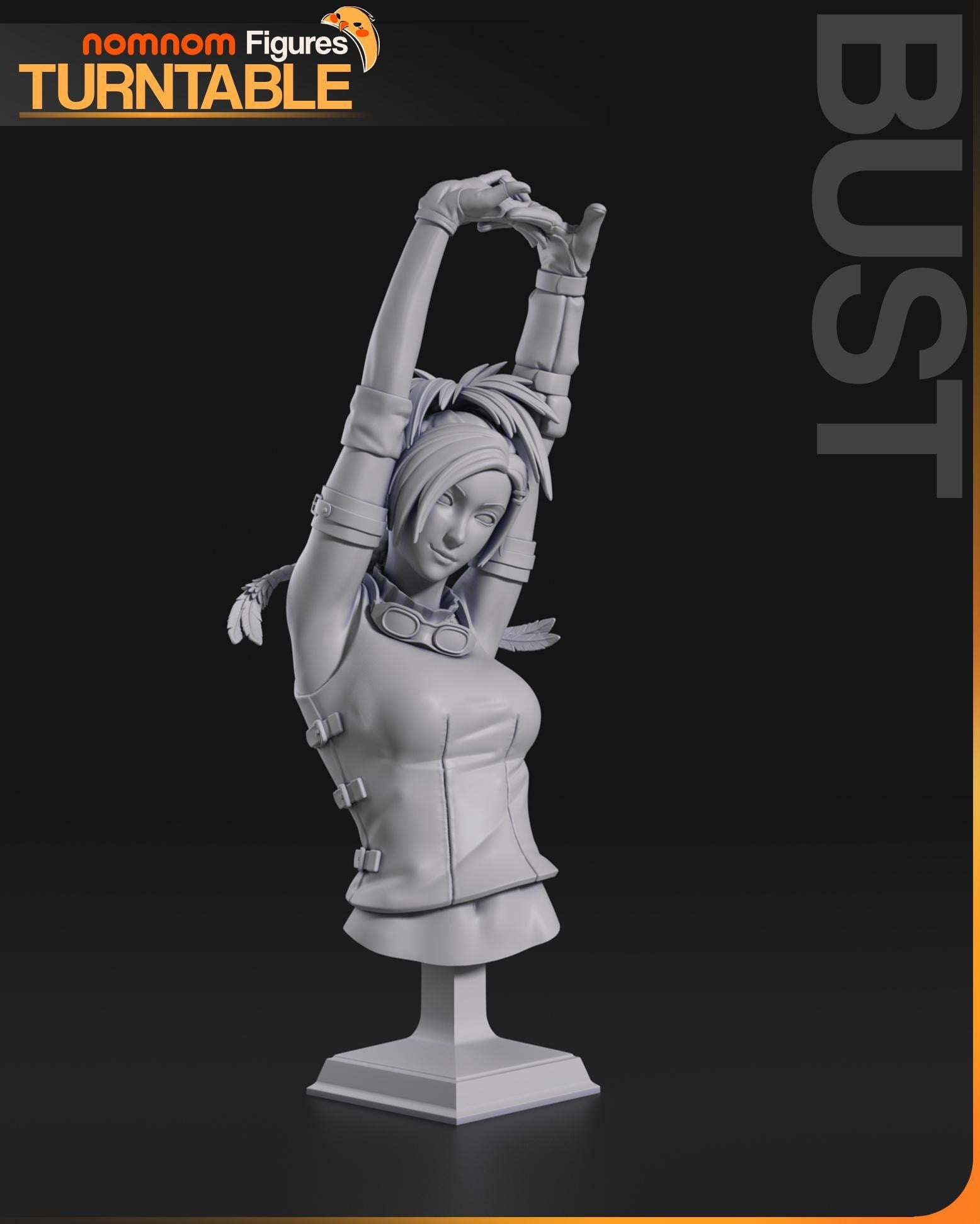 Treasure Hunter Fantasy Girl Statue | Unpainted Resin Collectible | Adventure Garage Kit | DIY Hobby Model