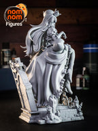 Halloween Ghost Girl Figurine | 75mm Unpainted Resin Model | Cute Spooky Collectible | Garage Kit
