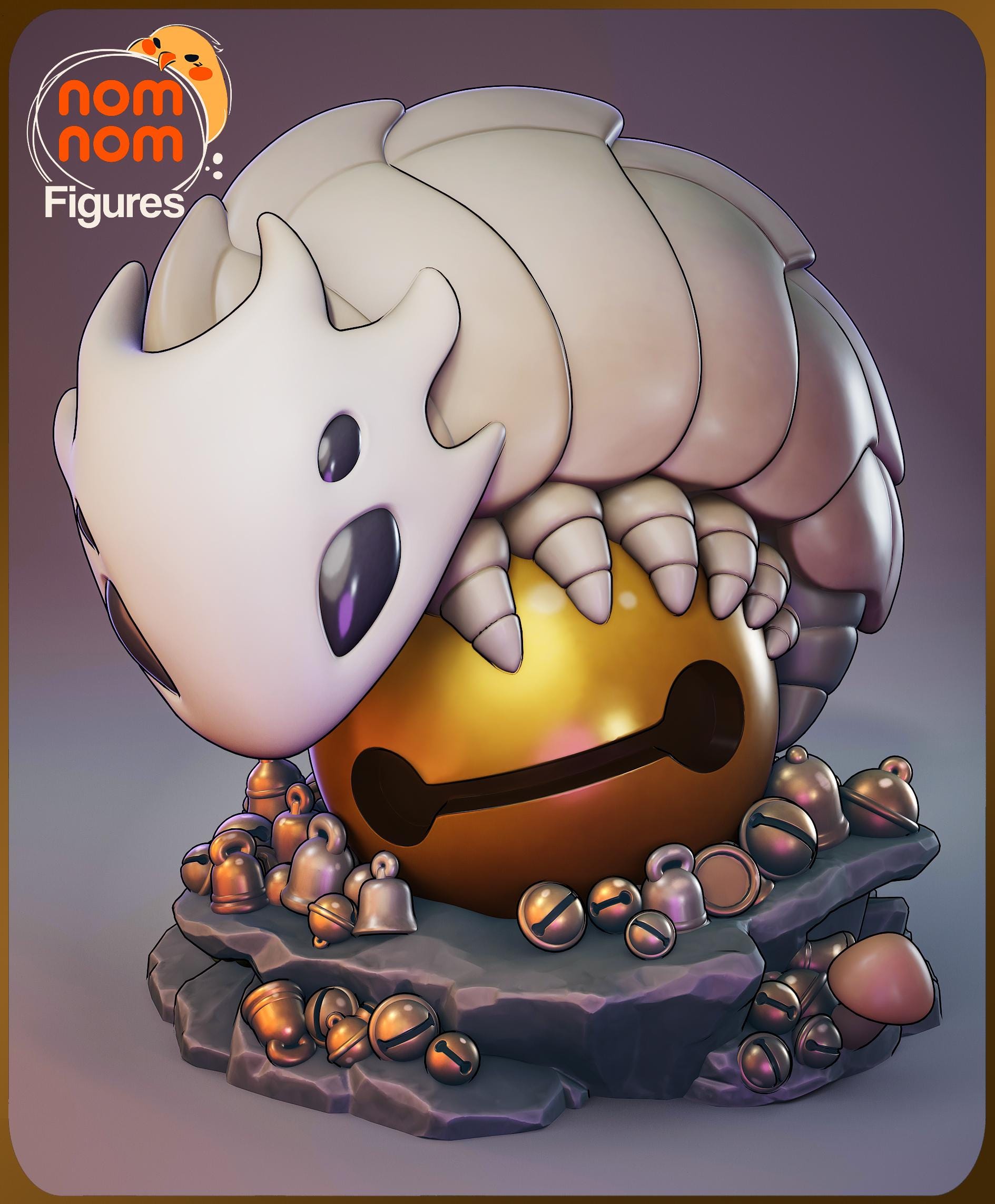 Tiny Bell Beast Creature Figure | Unpainted Resin Collectible | Fantasy Monster Garage Kit | Hobby Model