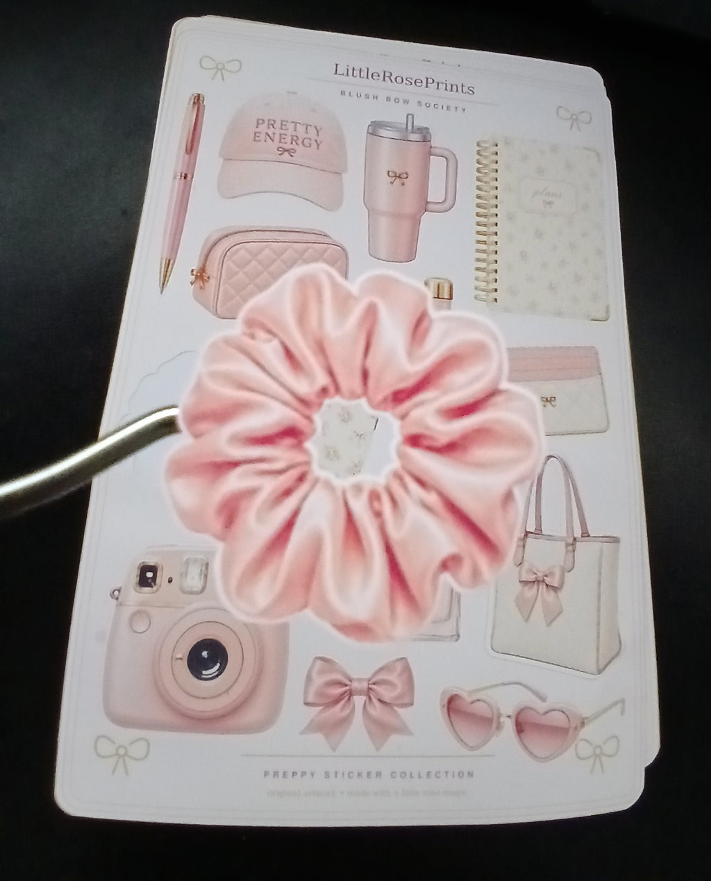 Blush Bow Sticker Sheet | Pink Preppy Aesthetic Stickers | Matte Vinyl Kiss Cut Stickers | Planner Stickers | Journal Stickers