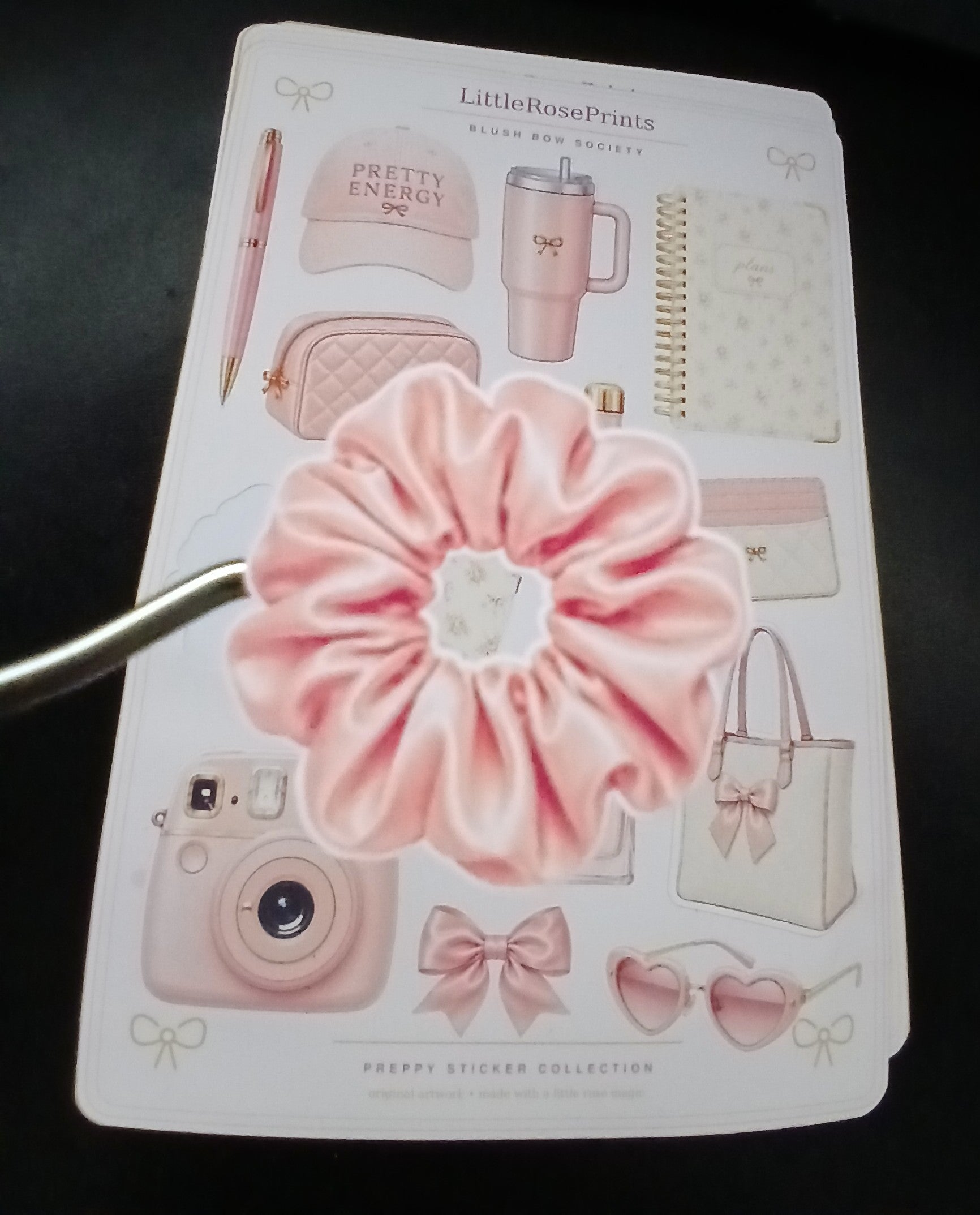 Blush Bow Sticker Sheet | Pink Preppy Aesthetic Stickers | Matte Vinyl Kiss Cut Stickers | Planner Stickers | Journal Stickers