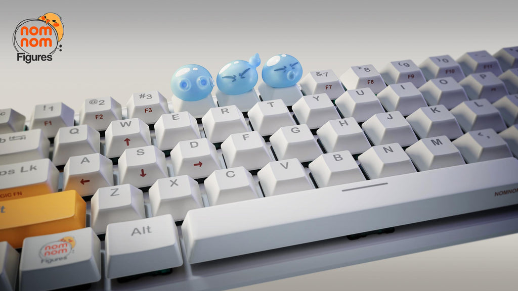Cute Slime Artisan Keycap | Unpainted Resin Keyboard Cap | DIY Painting Hobby Kit | Gamer Gift