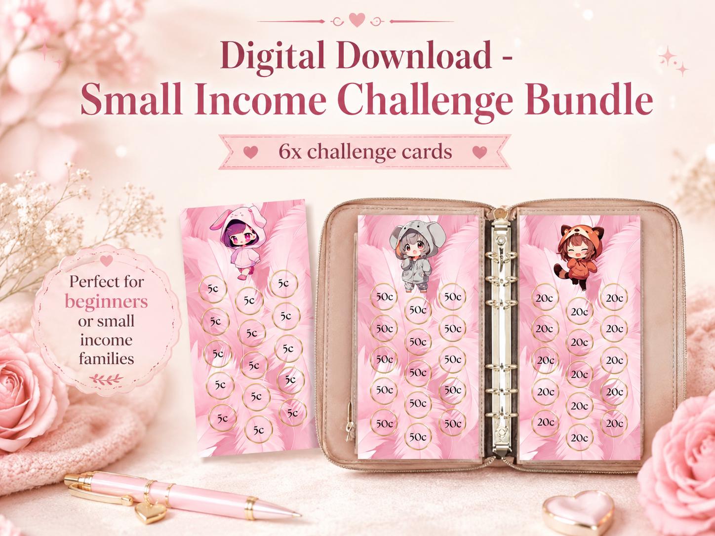Kawaii Anime Girl Savings Challenge: Budget Binder Printable (Digital Download)