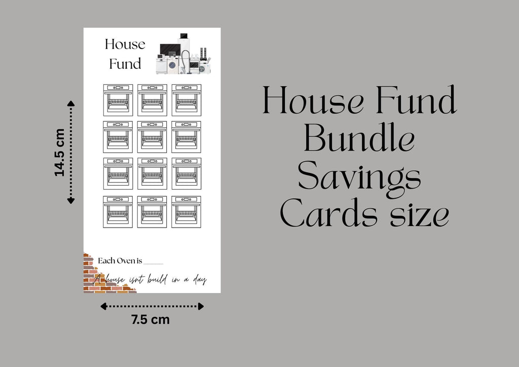 House Fund Savings Challenge: Printable Budget Binder Inserts (Digital PDF)