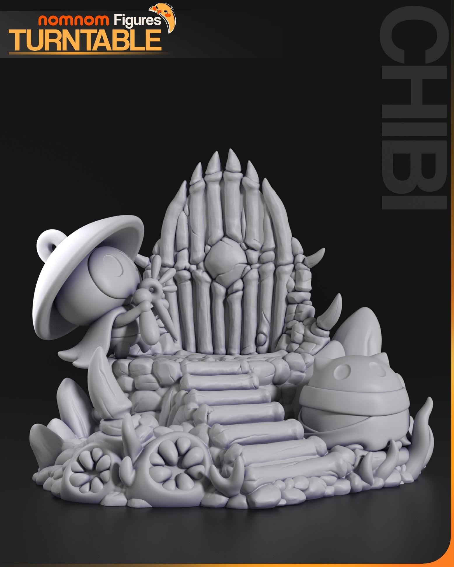 Chibi Fantasy Character Figurine | Unpainted Resin Figure | Cute Collectible Garage Kit | Paint Your Own