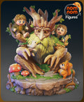 Ancient Forest Guardian Chibi Figure | Unpainted Resin Garage Kit | Fantasy Collectible Statue