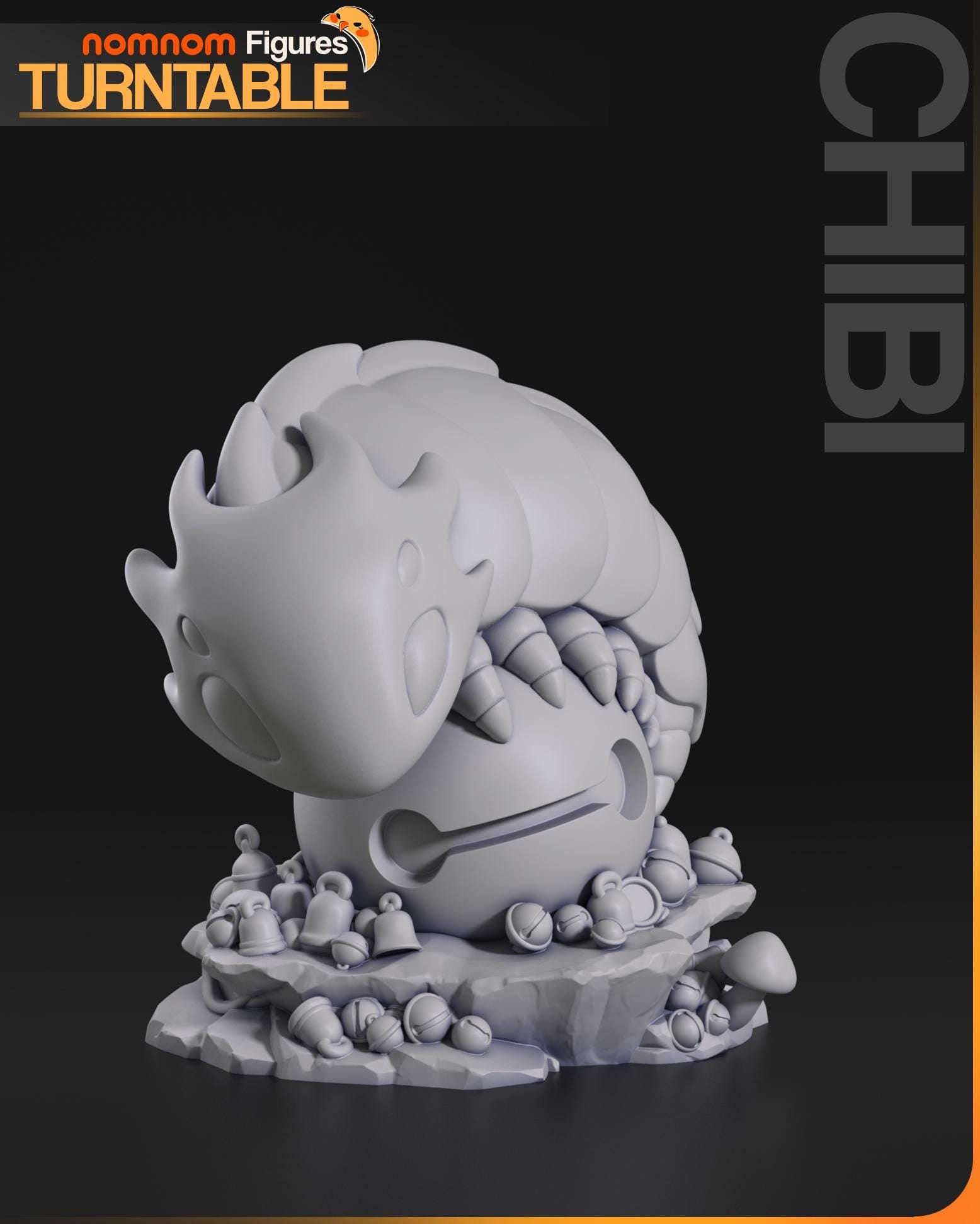Tiny Bell Beast Creature Figure | Unpainted Resin Collectible | Fantasy Monster Garage Kit | Hobby Model