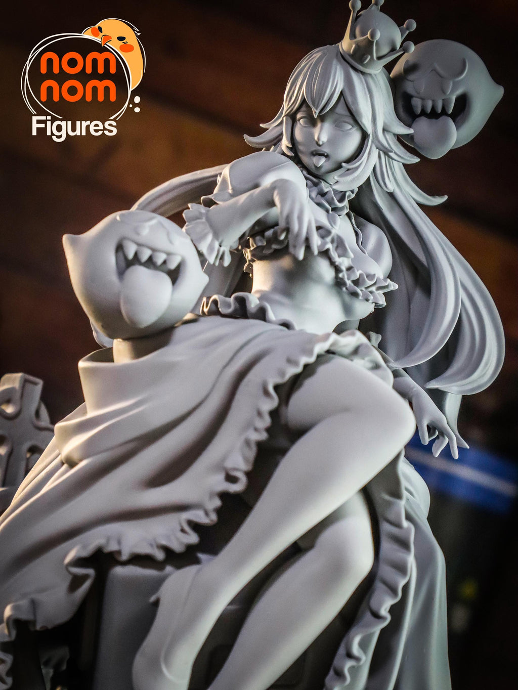 Halloween Ghost Girl Figurine | 75mm Unpainted Resin Model | Cute Spooky Collectible | Garage Kit