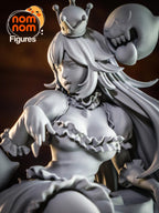 Halloween Ghost Girl Figurine | 75mm Unpainted Resin Model | Cute Spooky Collectible | Garage Kit