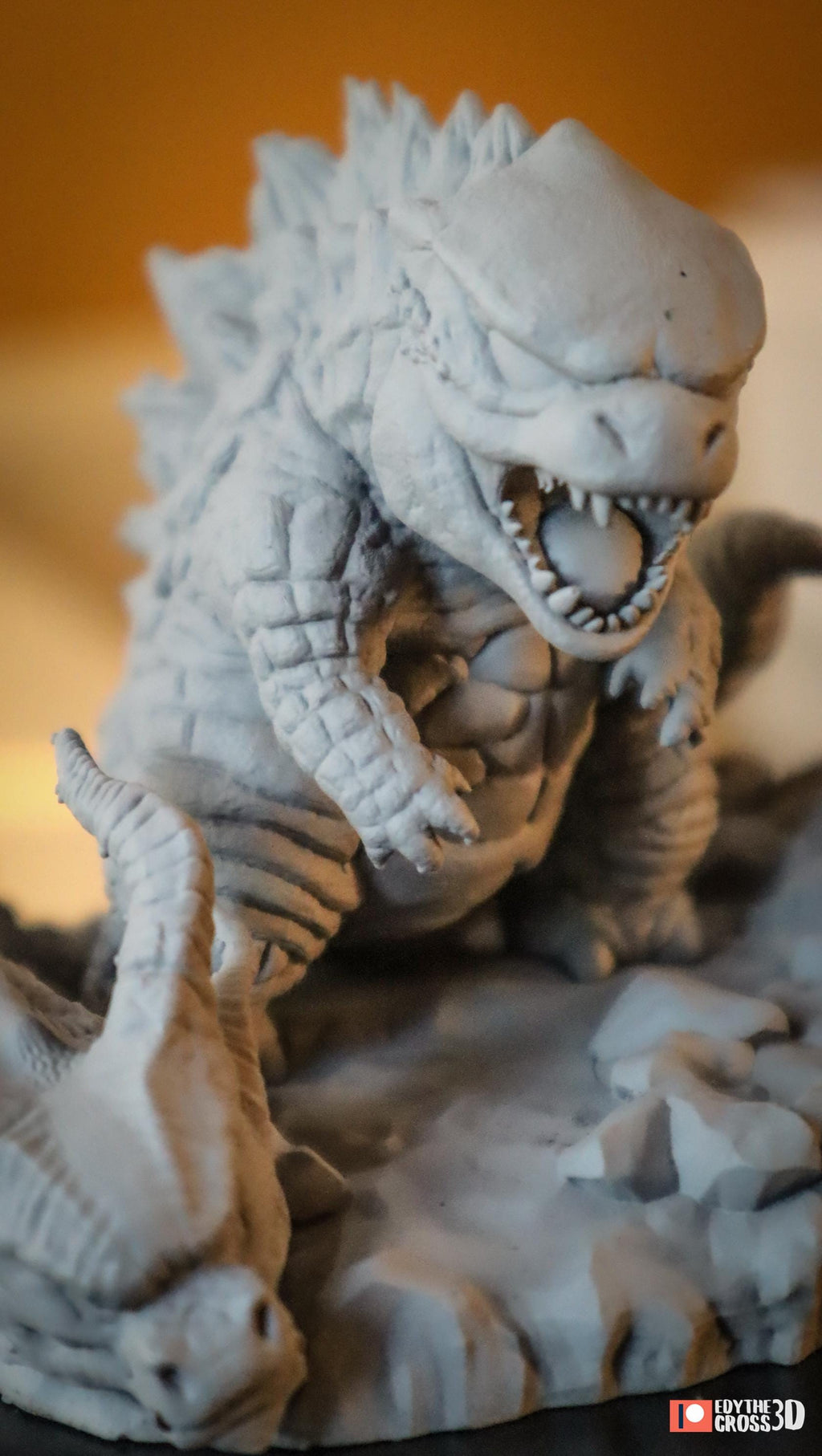 Titan Monster Duo Figurine | Unpainted Resin Collectible | Fantasy Creature Garage Kit | Display Statue