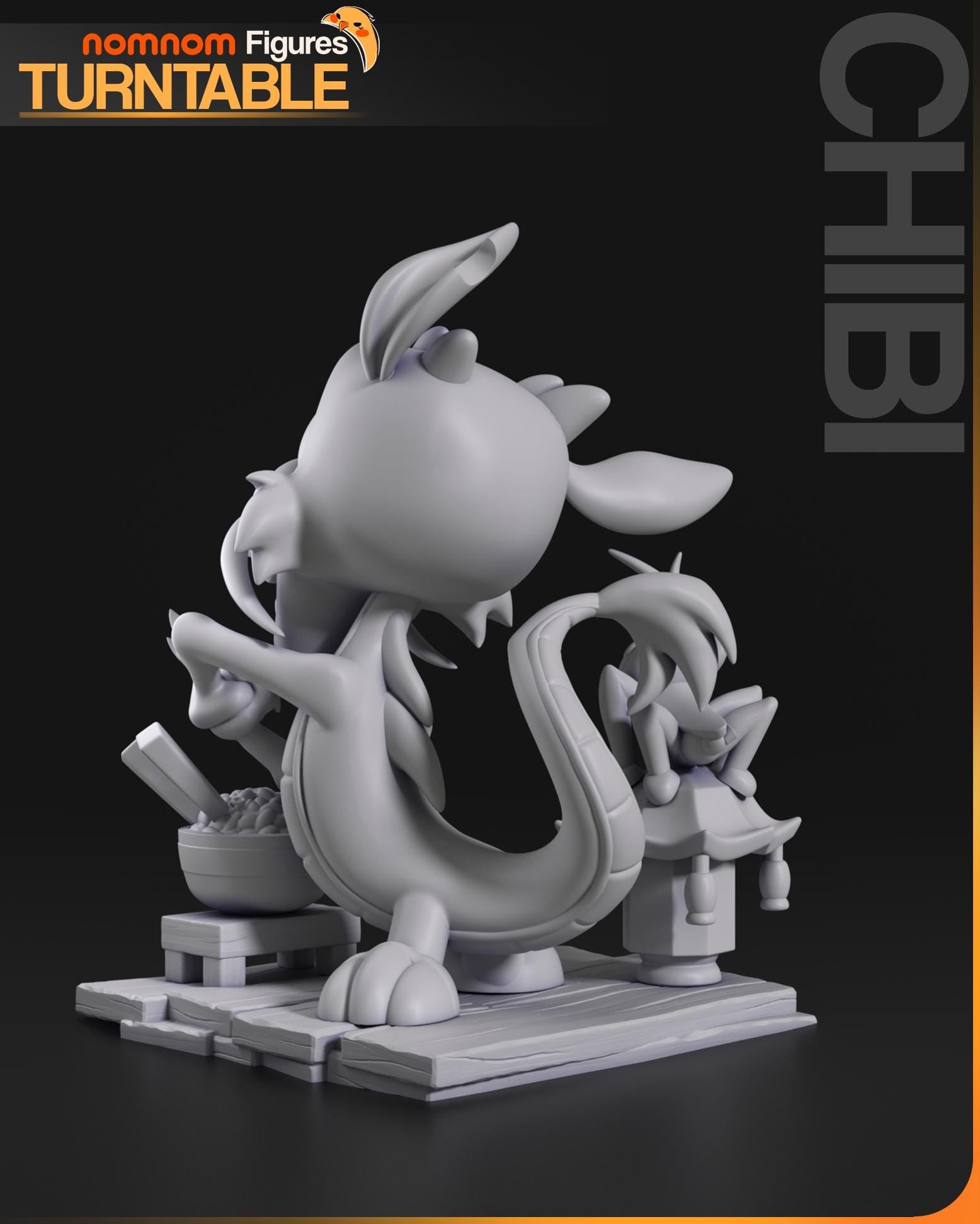 Little Dragon Companion Figurine | Unpainted Resin Collectible | Chibi Fantasy Garage Kit | Paint Your Own