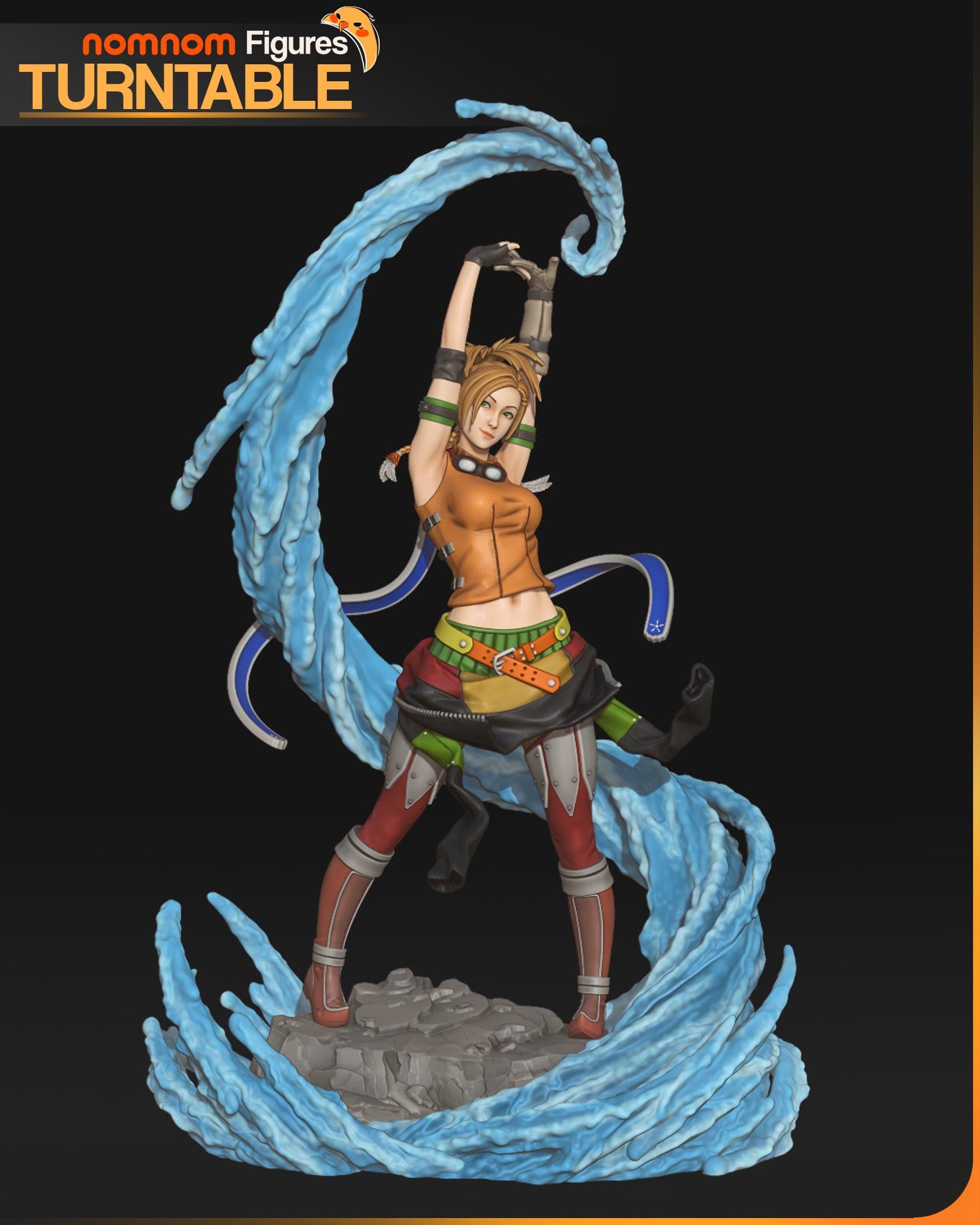 Treasure Hunter Fantasy Girl Statue | Unpainted Resin Collectible | Adventure Garage Kit | DIY Hobby Model