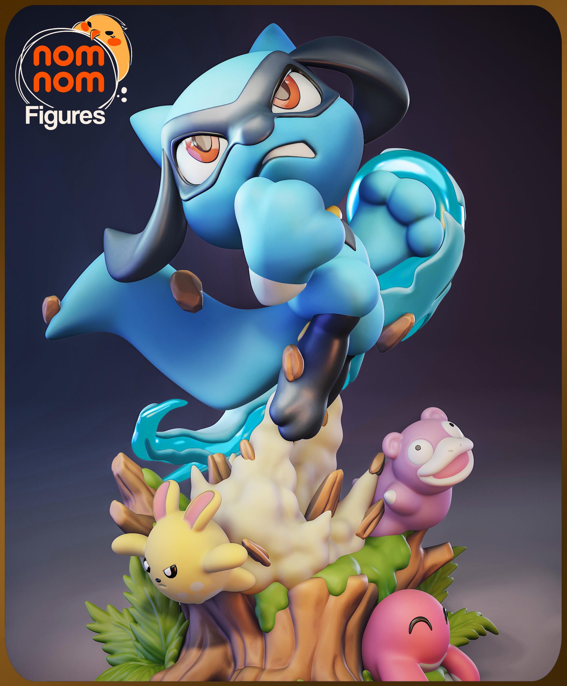 Chibi Blue Spirit Wolf Figurine | Unpainted Resin Collectible | Fantasy Creature Garage Kit