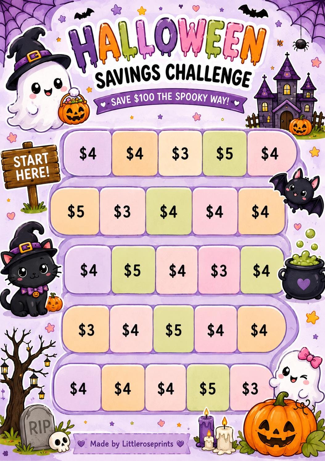 Savings Challenge Bundle PDF, 12 Seasonal Money Saving Trackers, A4 & Mini Cash Stuffing Printable