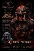 predator stl file | print ready | multiple sizes | resin or filament print | digital download