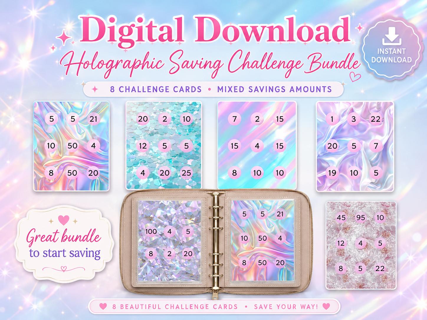 Halographic savers - saving bundle - small to large amounts - start saving