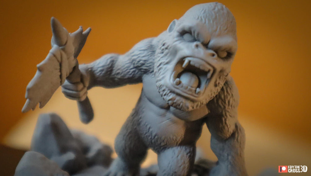 Titan Monster Duo Figurine | Unpainted Resin Collectible | Fantasy Creature Garage Kit | Display Statue