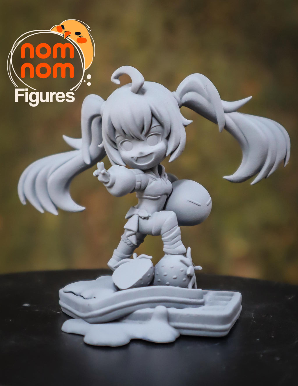 Chibi Demon Girl Figurine | Unpainted Resin Figure | Fantasy Collectible | Paint Your Own Garage Kit