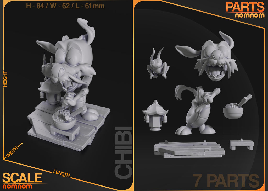 Little Dragon Companion Figurine | Unpainted Resin Collectible | Chibi Fantasy Garage Kit | Paint Your Own