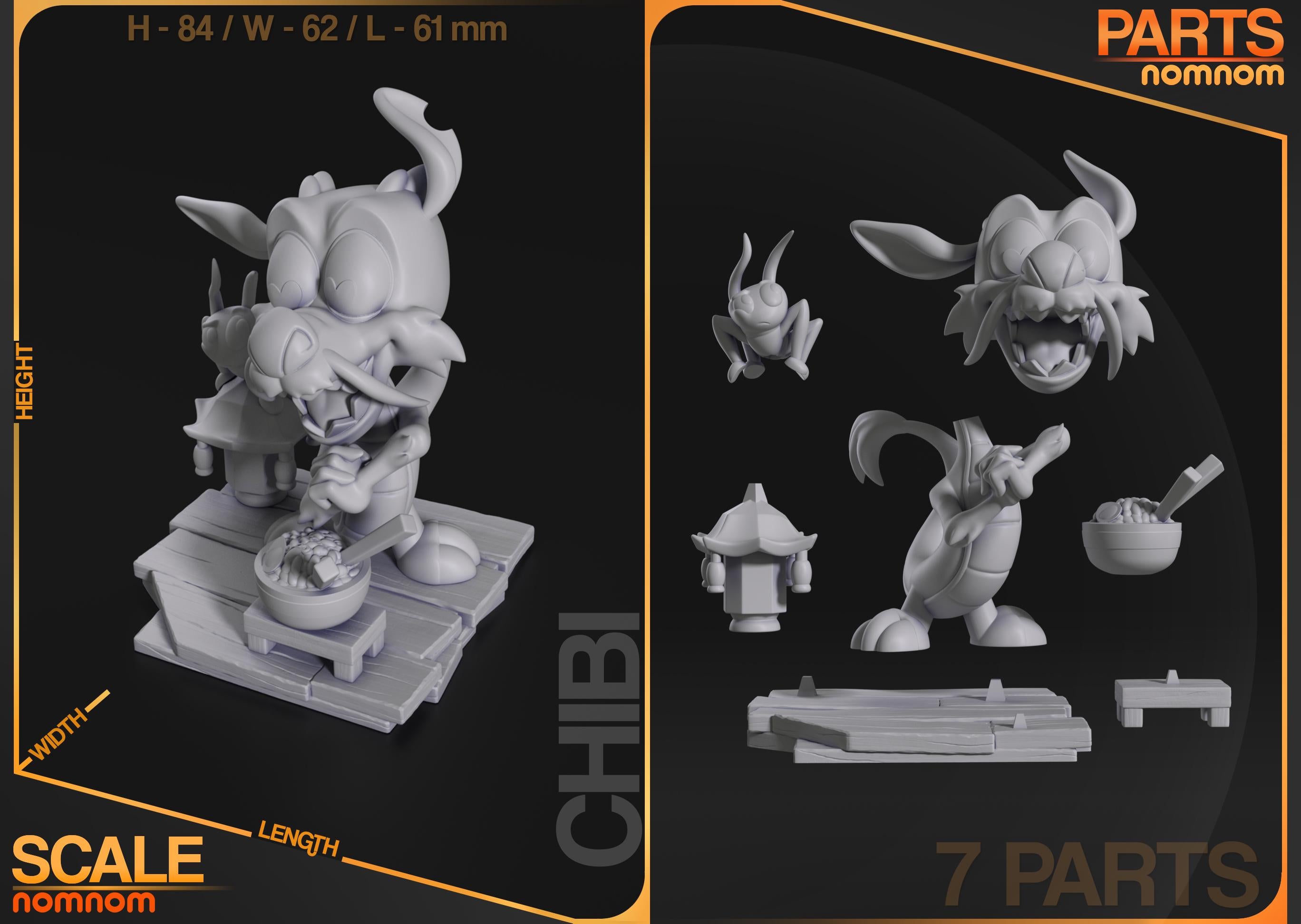 Little Dragon Companion Figurine | Unpainted Resin Collectible | Chibi Fantasy Garage Kit | Paint Your Own