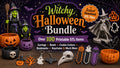 Witchy Halloween STL Bundle, 100+ 3D Print Files (Instant Download)