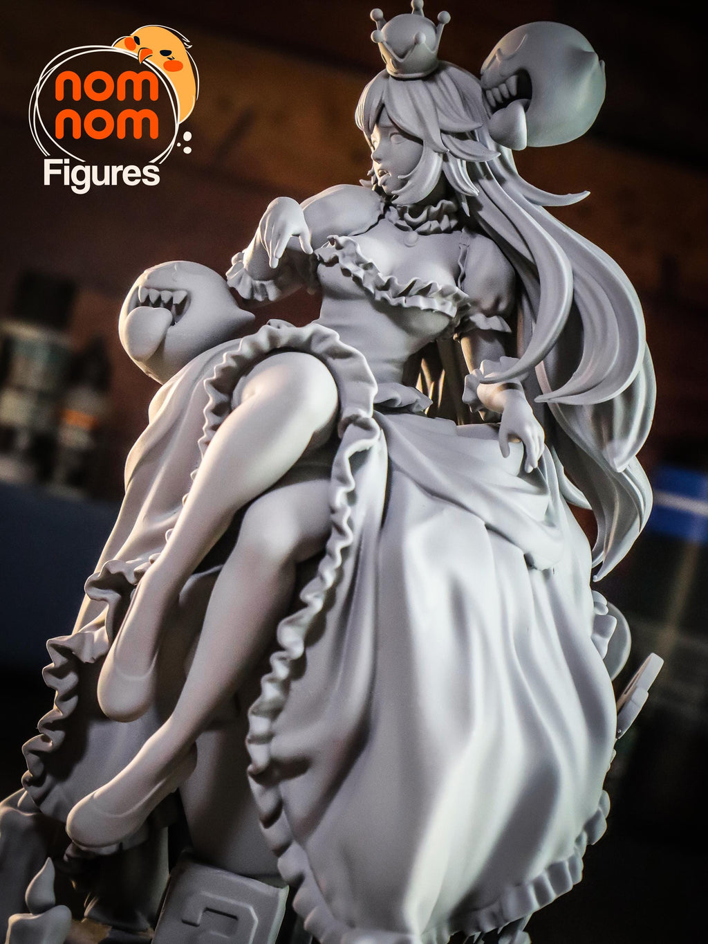 Halloween Ghost Girl Figurine | 75mm Unpainted Resin Model | Cute Spooky Collectible | Garage Kit
