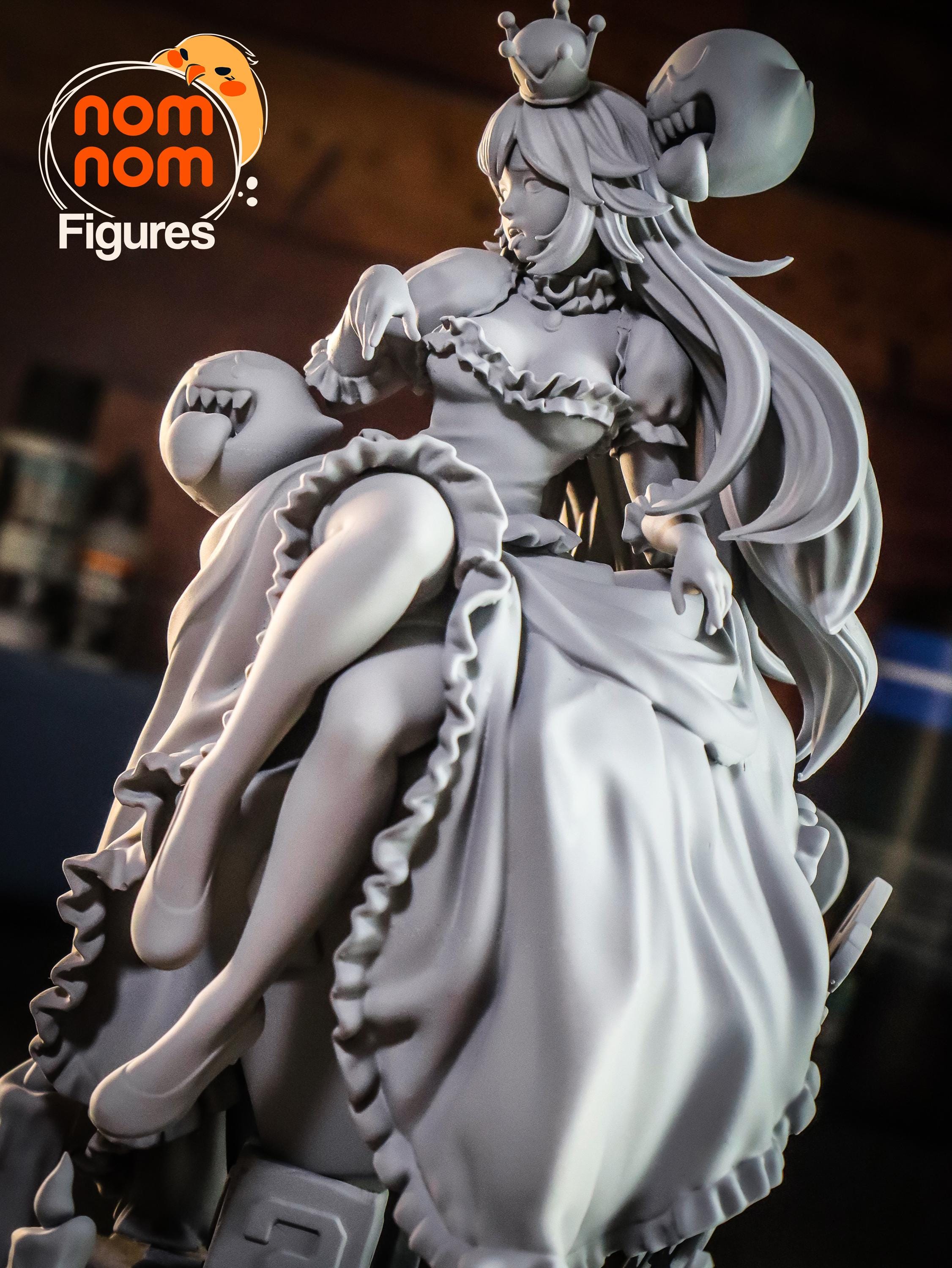Halloween Ghost Girl Figurine | 75mm Unpainted Resin Model | Cute Spooky Collectible | Garage Kit