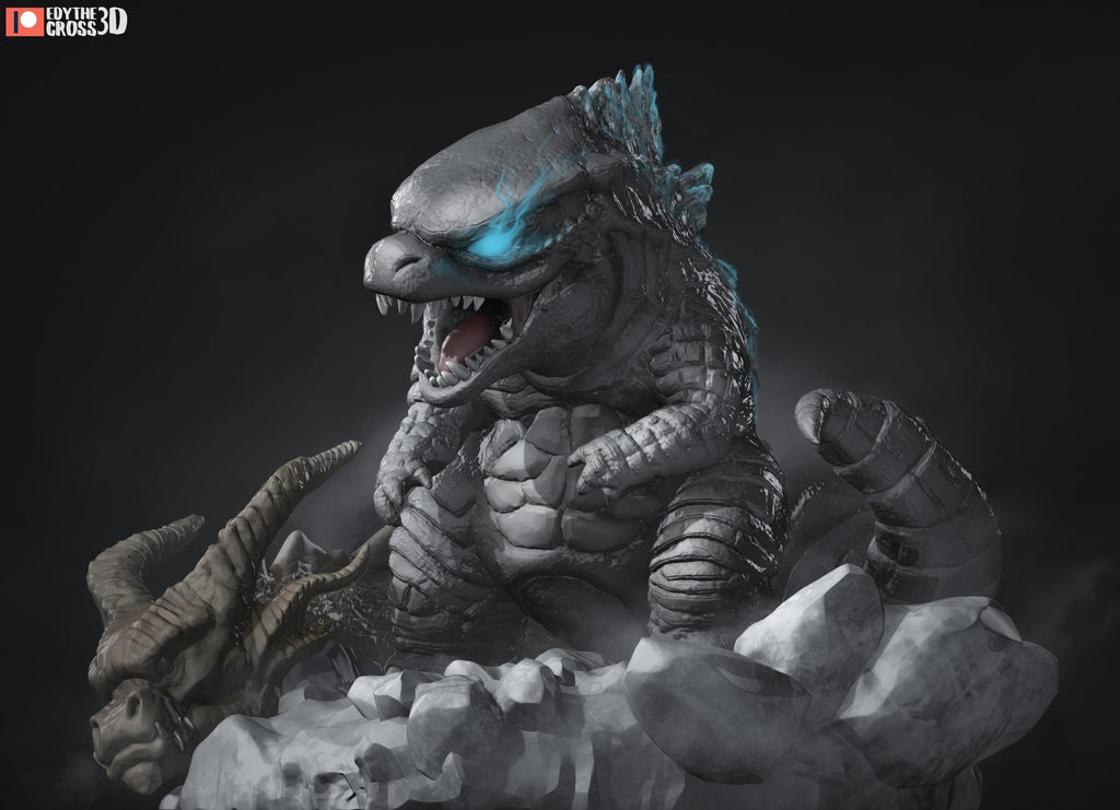 Titan Monster Duo Figurine | Unpainted Resin Collectible | Fantasy Creature Garage Kit | Display Statue