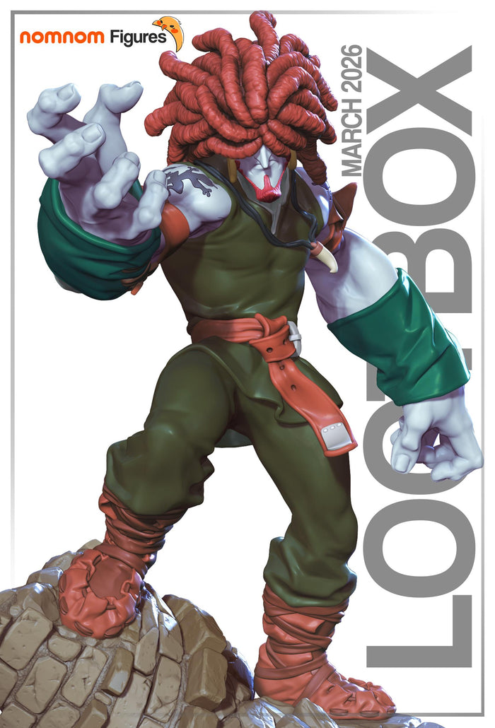 Crimson Beast Warrior Statue | Unpainted Resin Collectible | Dark Fantasy Garage Kit | Hobby Model