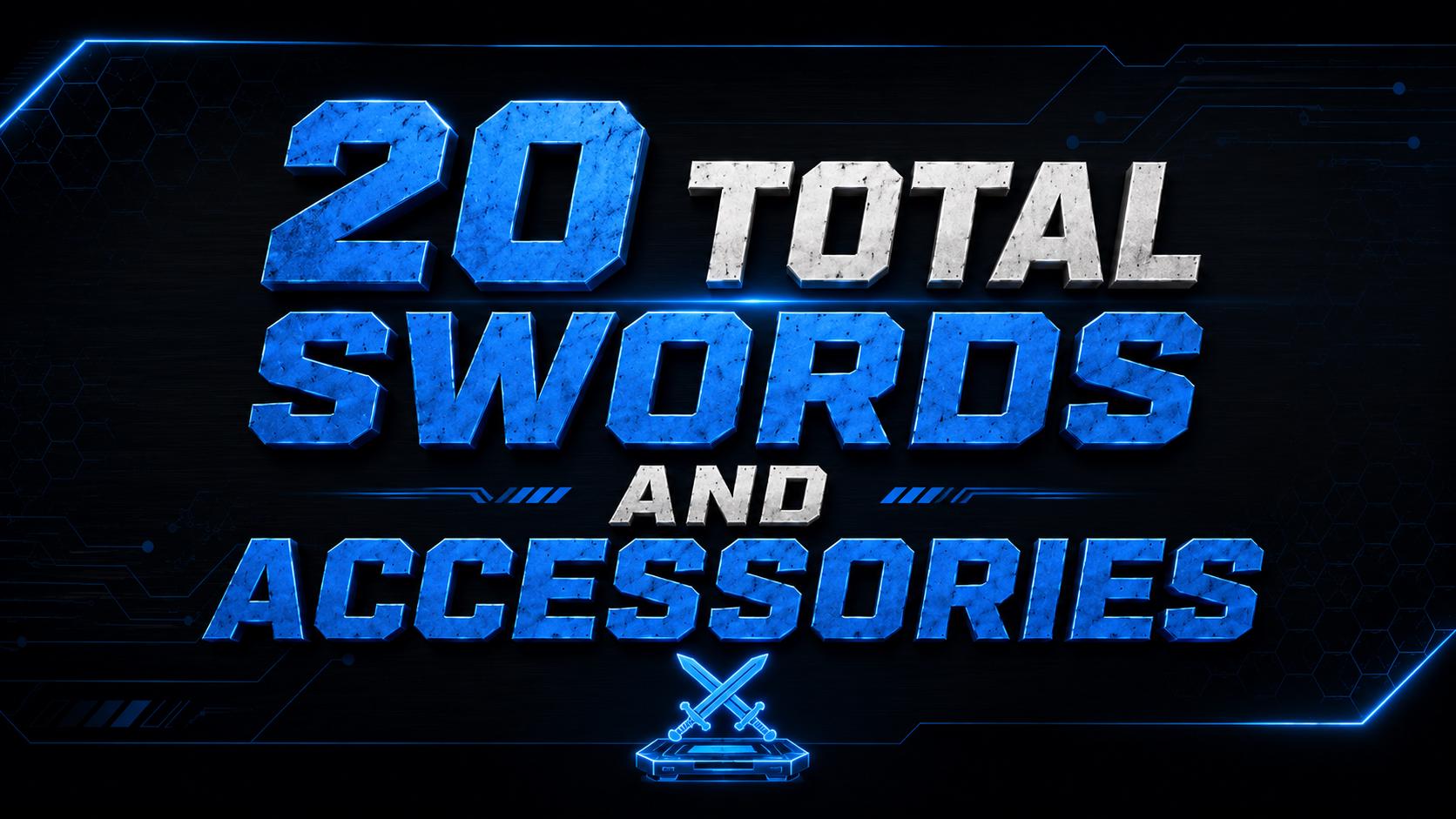 Sword Bundle STL Files, Collapsible Katana 3D Print Files, Flexi Sword, Voxel Sword Bookends, Digital Download, Swords & Accessories