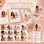 Soft Girl Era Sticker Bundle | Luxury Feminine Qoute PNG Sticker Bundle | Instand Download