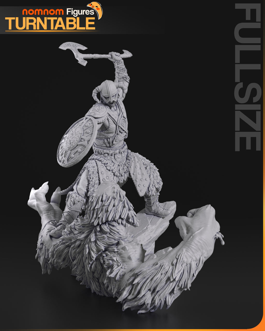 Dragon Knight Warrior Statue | Unpainted Resin Collectible | Fantasy Garage Kit | Paint Your Own Model