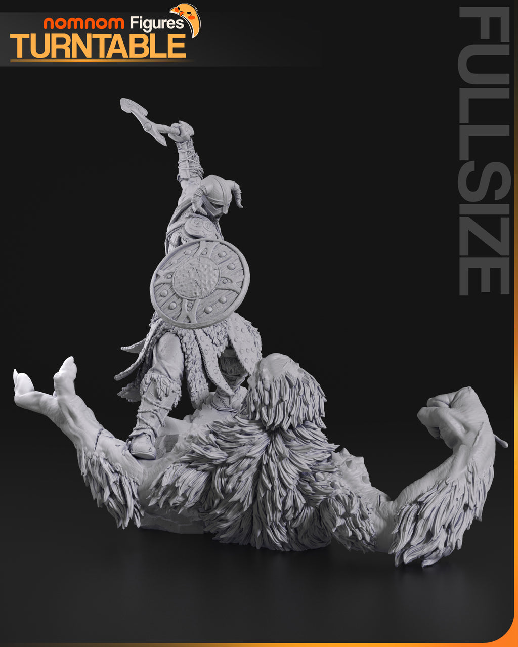 Dragon Knight Warrior Statue | Unpainted Resin Collectible | Fantasy Garage Kit | Paint Your Own Model
