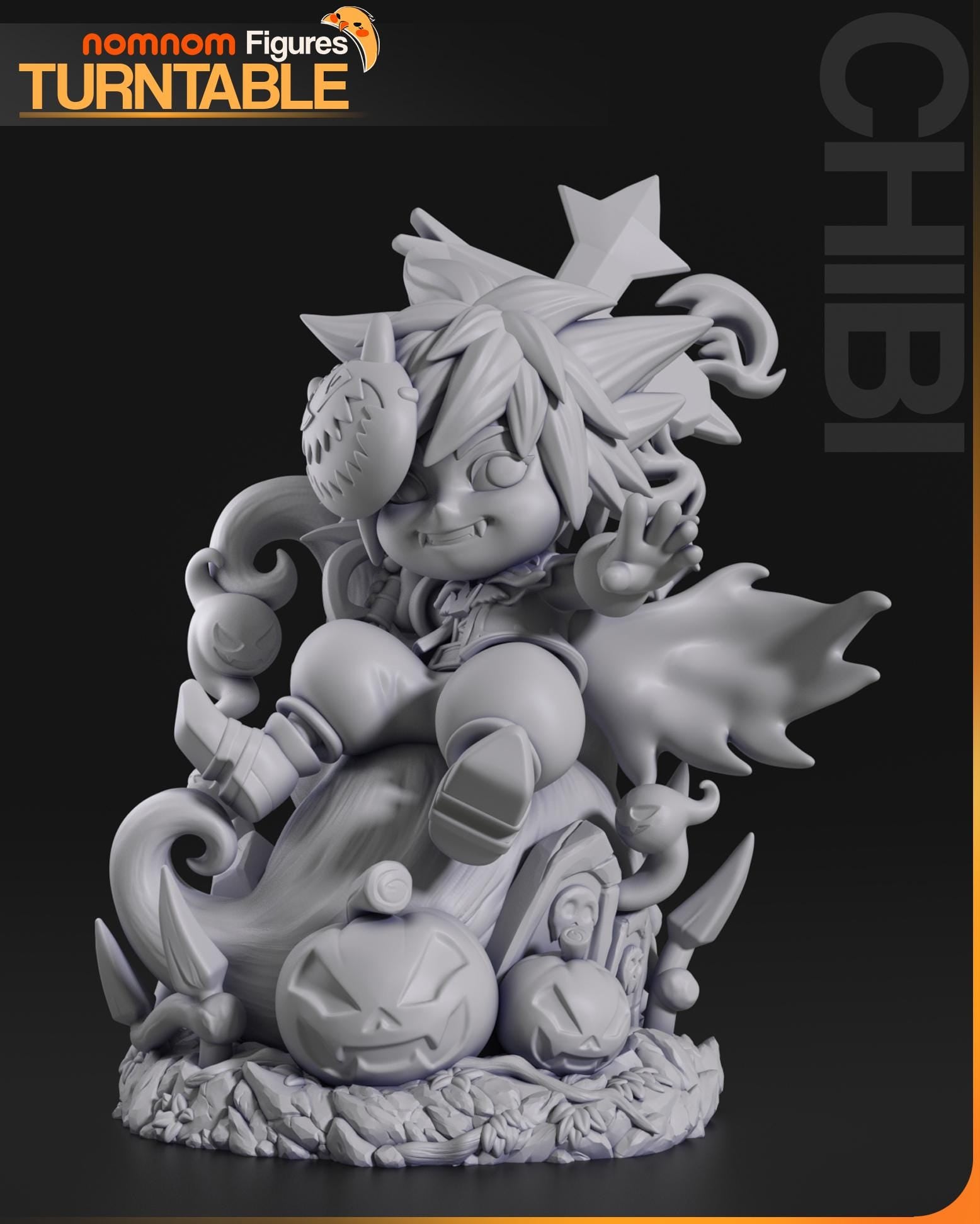 Little Hero Chibi Figurine | Resin Collectible Figure | Unpainted Paintable Garage Kit