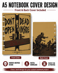 Zombie Horror A5 Notebook Cover 3MF Files: Front and Back Digital 3D Print Design