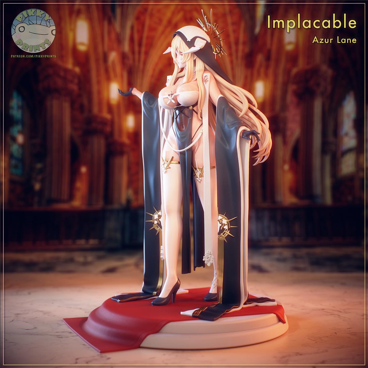 Royal Navy Fantasy Girl Figurine | Unpainted Resin Garage Kit | 3D Printed Anime Style Figure | Collector Statue