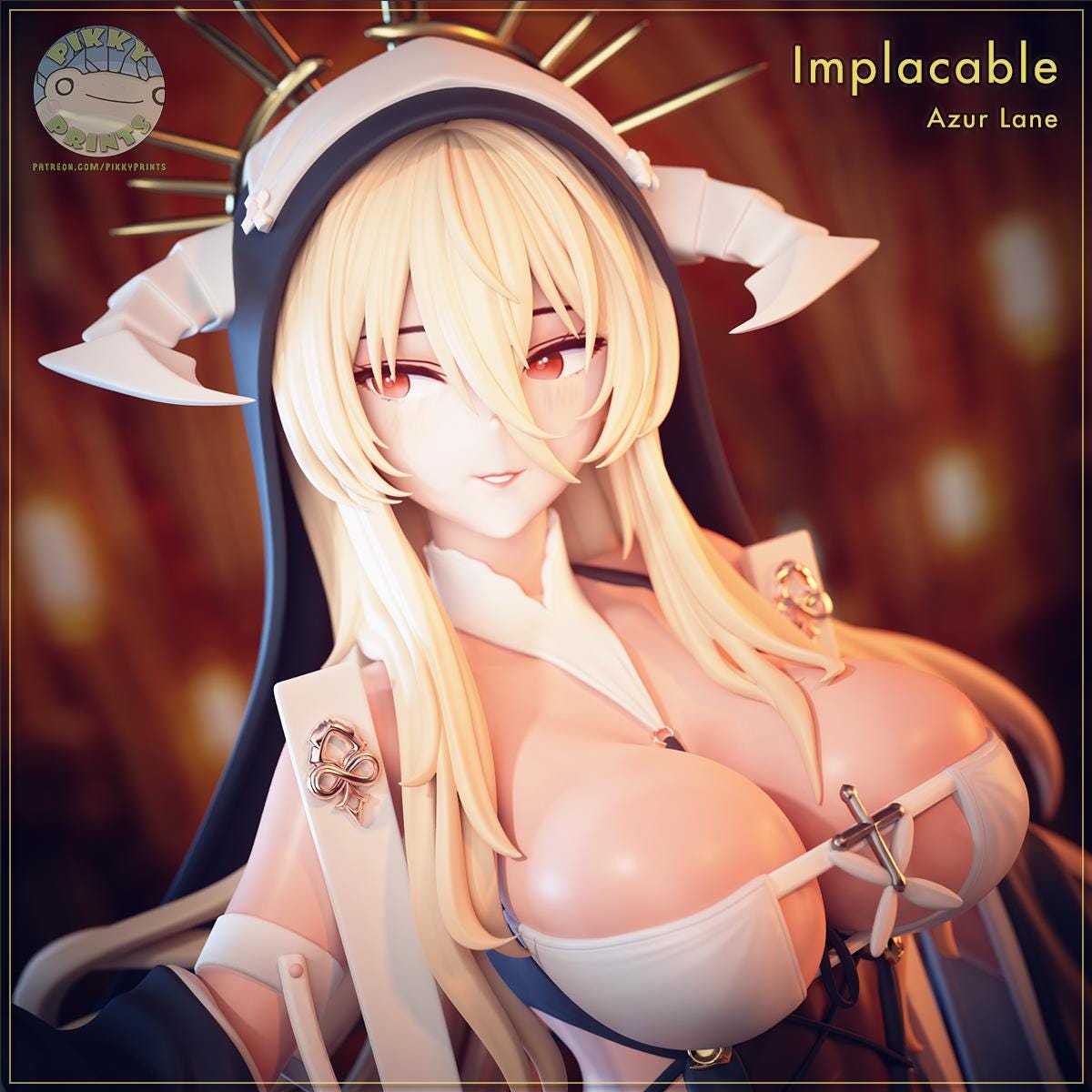 Royal Navy Fantasy Girl Figurine | Unpainted Resin Garage Kit | 3D Printed Anime Style Figure | Collector Statue