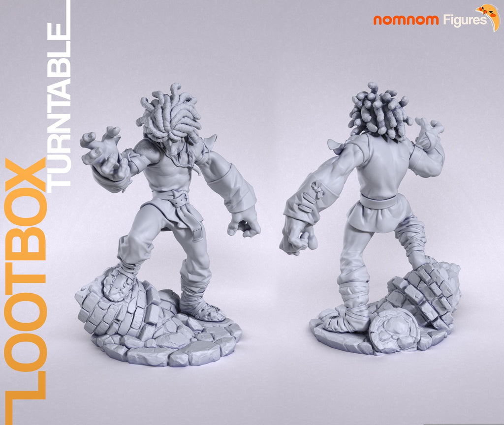 Crimson Beast Warrior Statue | Unpainted Resin Collectible | Dark Fantasy Garage Kit | Hobby Model