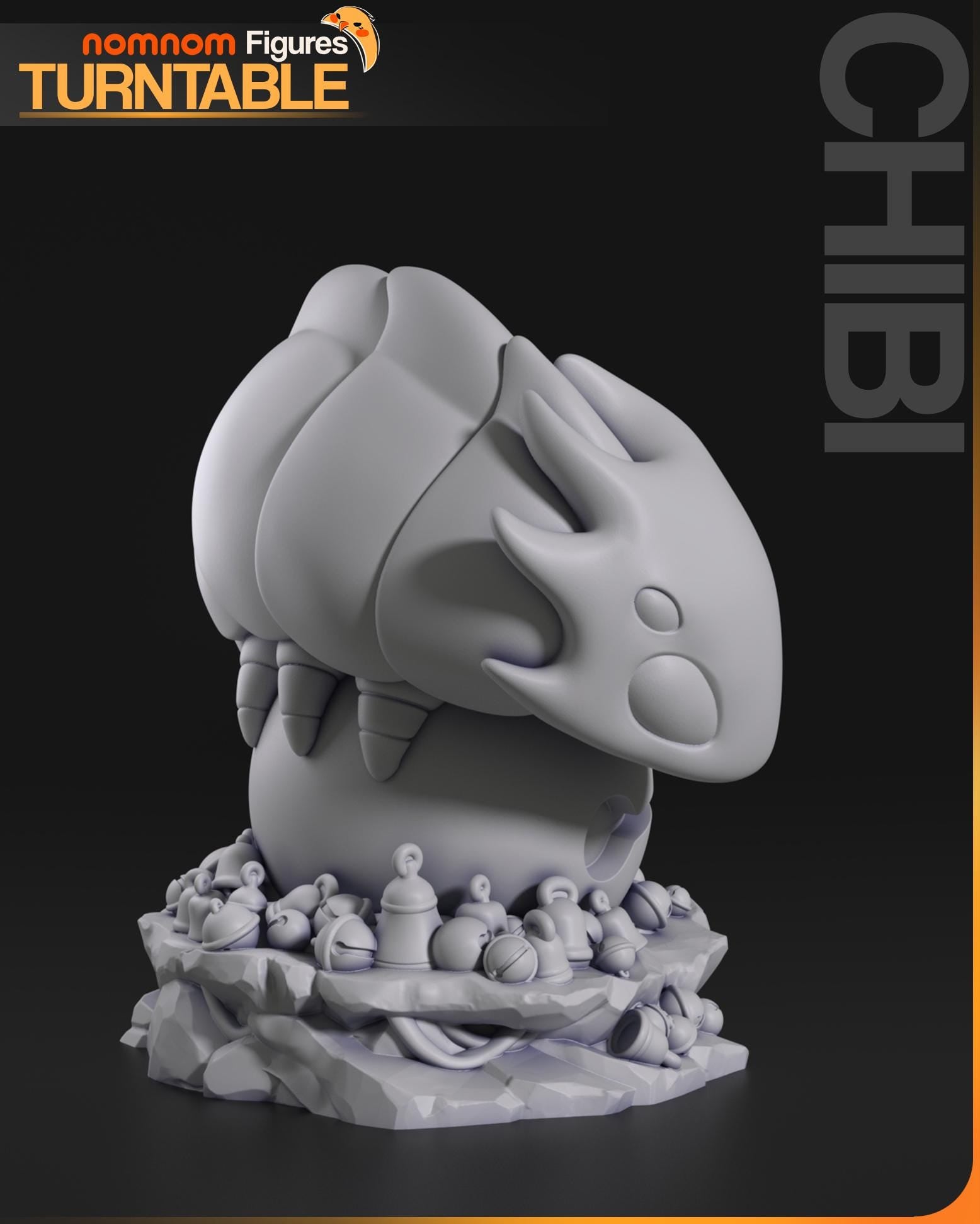 Tiny Bell Beast Creature Figure | Unpainted Resin Collectible | Fantasy Monster Garage Kit | Hobby Model