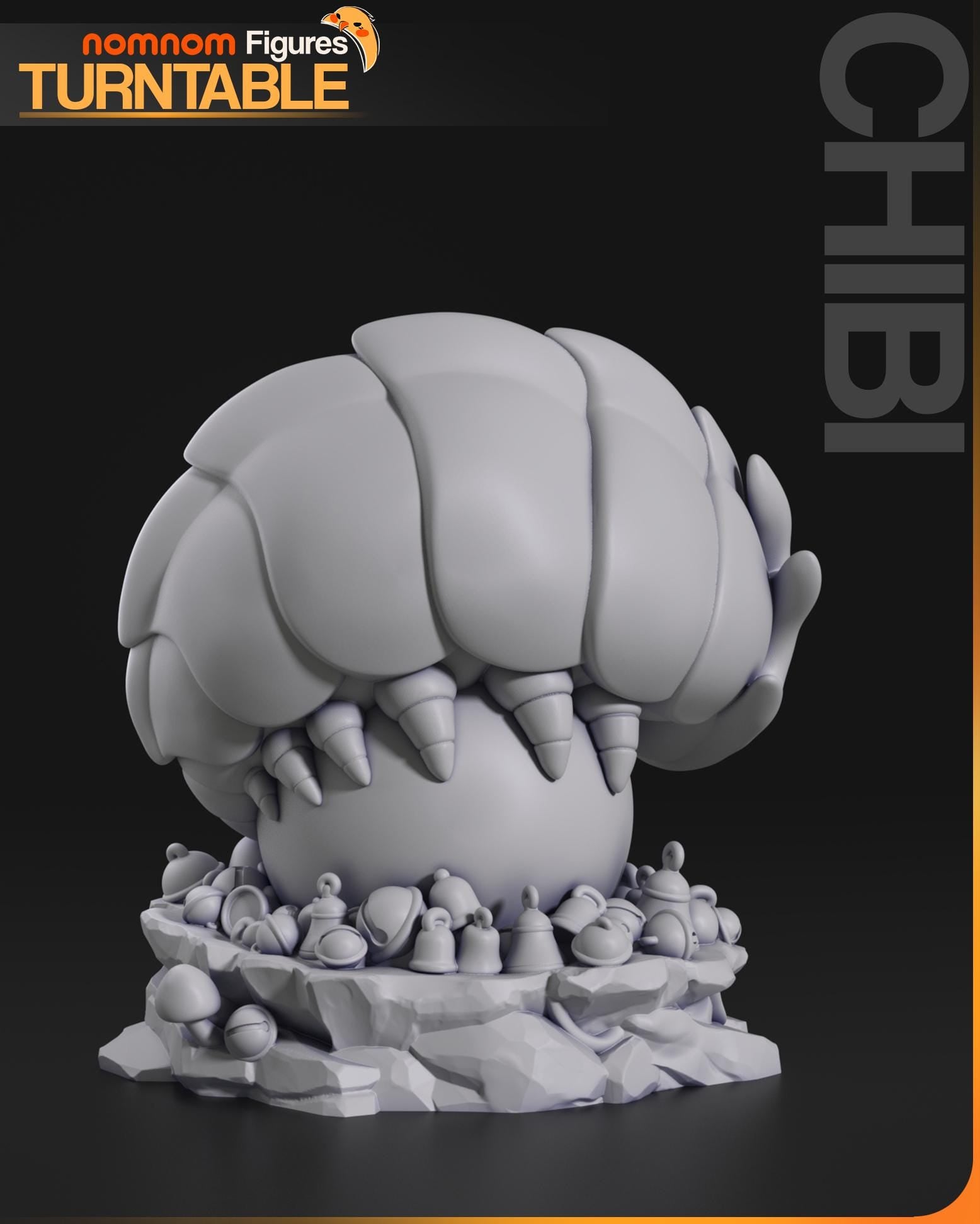 Tiny Bell Beast Creature Figure | Unpainted Resin Collectible | Fantasy Monster Garage Kit | Hobby Model