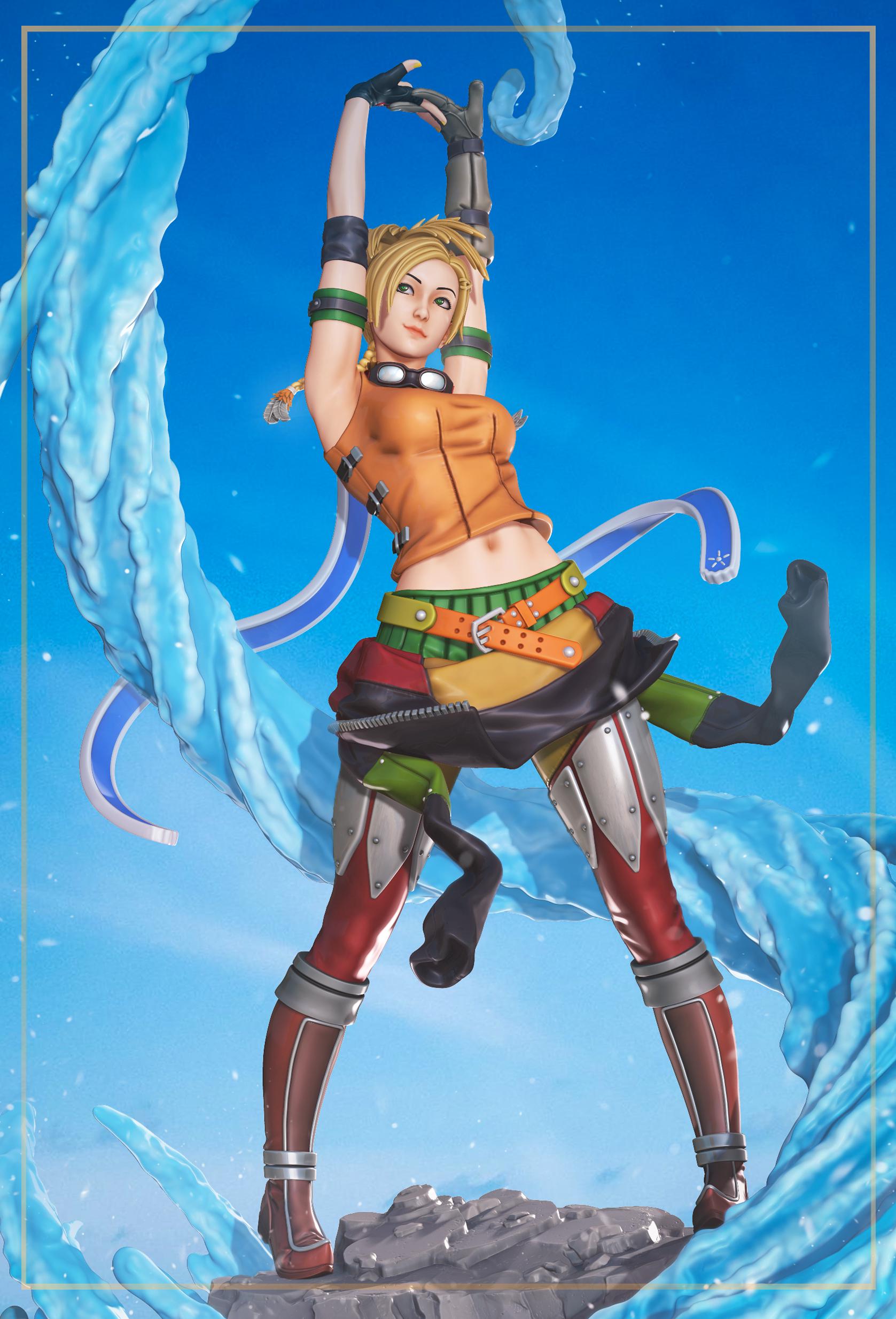 Treasure Hunter Fantasy Girl Statue | Unpainted Resin Collectible | Adventure Garage Kit | DIY Hobby Model