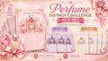 Perfume Savings Challenge Bundle, 18 A6 Cash Stuffing Trackers, Budget Printable, Digital Download