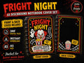 Spooky Movie Night A5 Notebook Cover 3MF Set | Funny Horror Design, Front, Back & Rings | Digital 3D Print Files