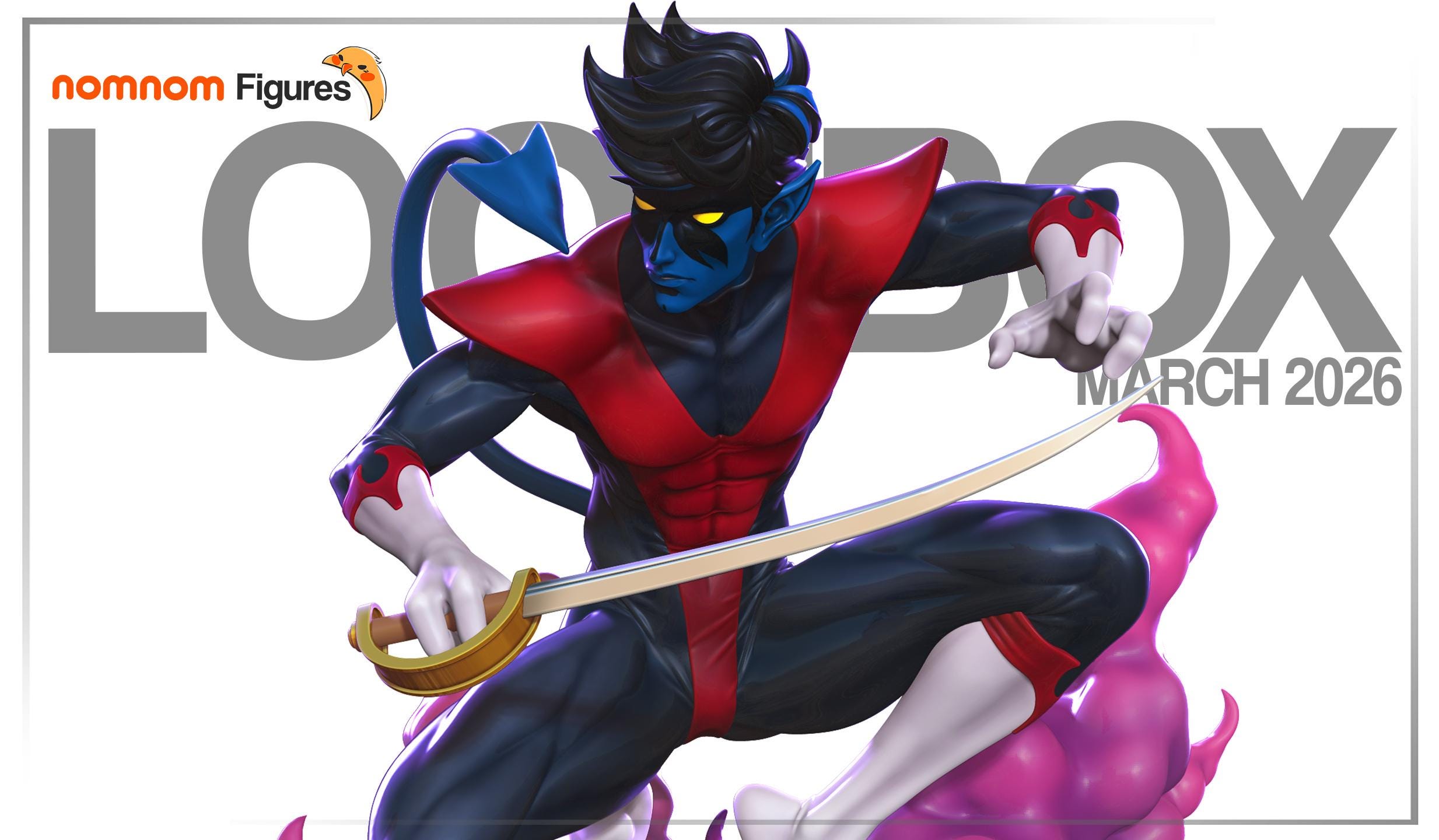 Mystic Teleporting Demon Warrior Statue | Unpainted Resin Collectible | Fantasy Character Model